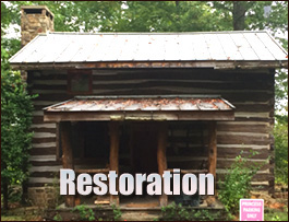 Historic Log Cabin Restoration  Hampstead, North Carolina
